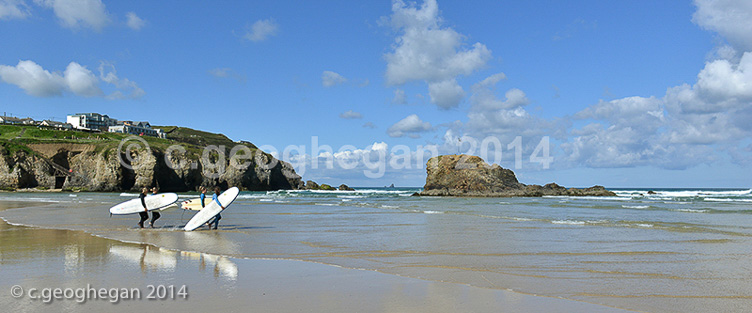 Waiting for Surf, Perranporth Beach