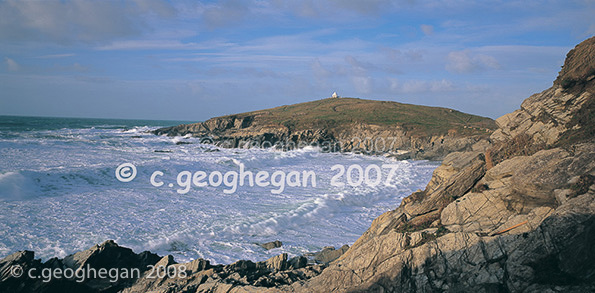 Evening surf at Towan Head, Newquay