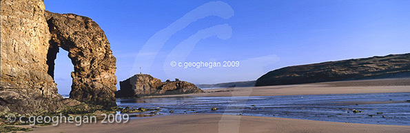 Perranporth, a morning panorama