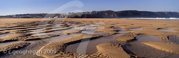 Across the sands, Perranporth