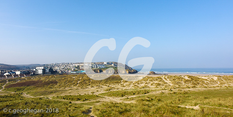 A Morning Walk on the Dunes, Perranporth